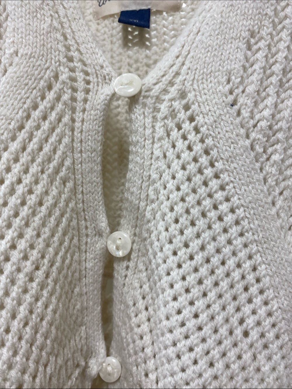 Universal Thread Cream Crochet Button-Front Tank - Picture 7 of 12